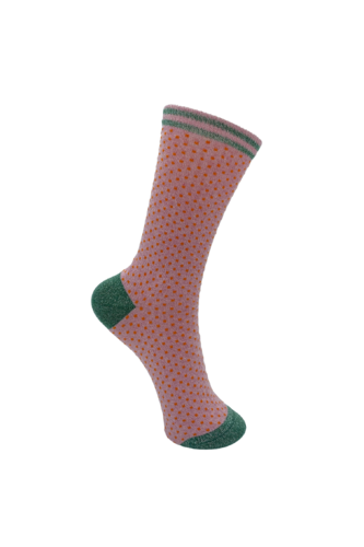 Socken: "Lolly Dot sock Candy floss" - Onesize