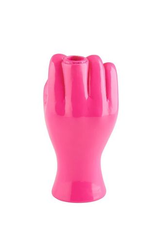 Kerzenhalter Mittelfinger - Neon Pink