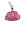 Kleine Ledertasche "Enie" für Kopfhörer - pink blossom