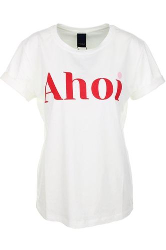 T-Shirt "Ahoi" - Offwhite Rot