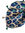 Leoschal mit Tasseln - blau